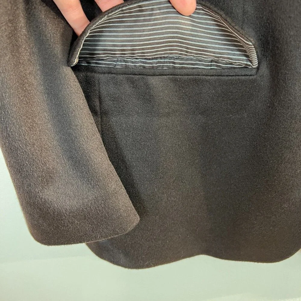 Calvin Klein 100% Cashmere Sport Coat Blazer Jacket 44R Brown‎ 2-Button